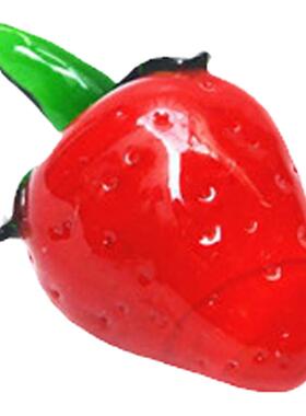 田园风香蕉桃子草莓玻璃工艺品