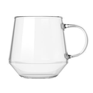 简约耐热高硼硅玻璃杯带把手泡茶杯可微波炉牛奶杯家用客厅水杯子