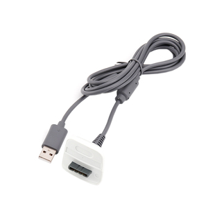 XBOX360手柄充电线 360E无线手柄转有线手柄 USB电池充电连接线