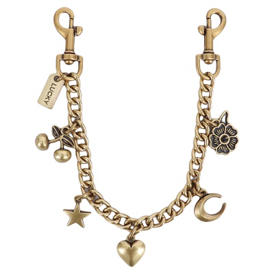 适用新款coach15蔻驰波士顿18装饰链nolita19腋下包包吊饰链挂件