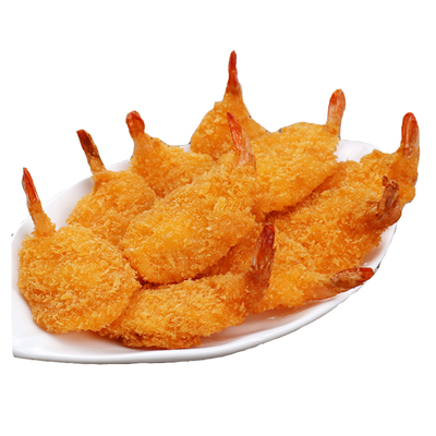 亚洲渔港黄金蝴蝶虾开背速冻海鲜