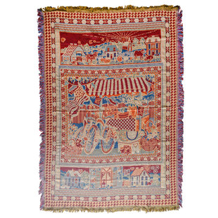 美式复古单人沙发毯棉线加厚针织毯外贸民族风床尾毯盖布民宿桌布