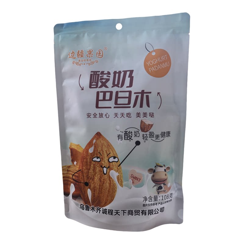 边疆果园新疆特产酸奶巴达木仁办公室休闲儿童零食小吃袋装108克