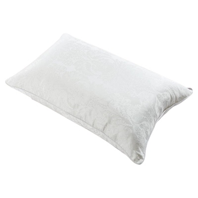 水星家纺枕头舒适枕芯家用提花枕呵护颈椎枕单人宿舍抗菌枕单只枕