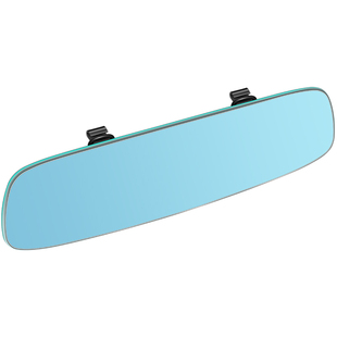 汽车驾驶室内后视镜广角防眩目大视野倒车辅助镜子曲面蓝镜防远光