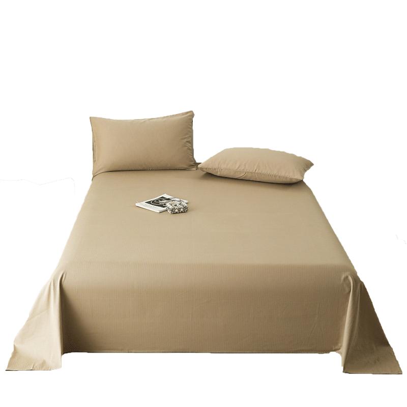 紫罗兰2025新款A类大雁纹全棉长绒棉纯色单床单纯棉家用加大床单