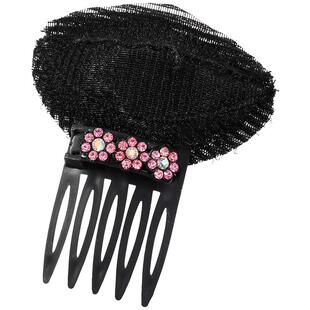 刘海蓬松隐形发夹高颅顶垫发片顶夹前额碎发插梳头顶发梳发卡头饰