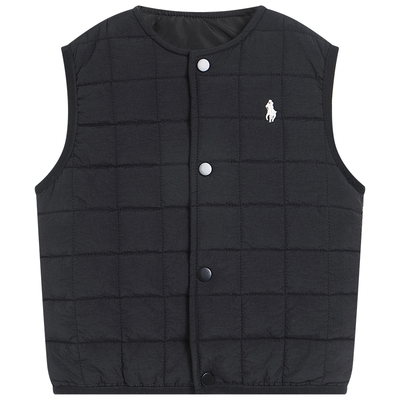 2023秋冬新款儿童方格马甲棉服