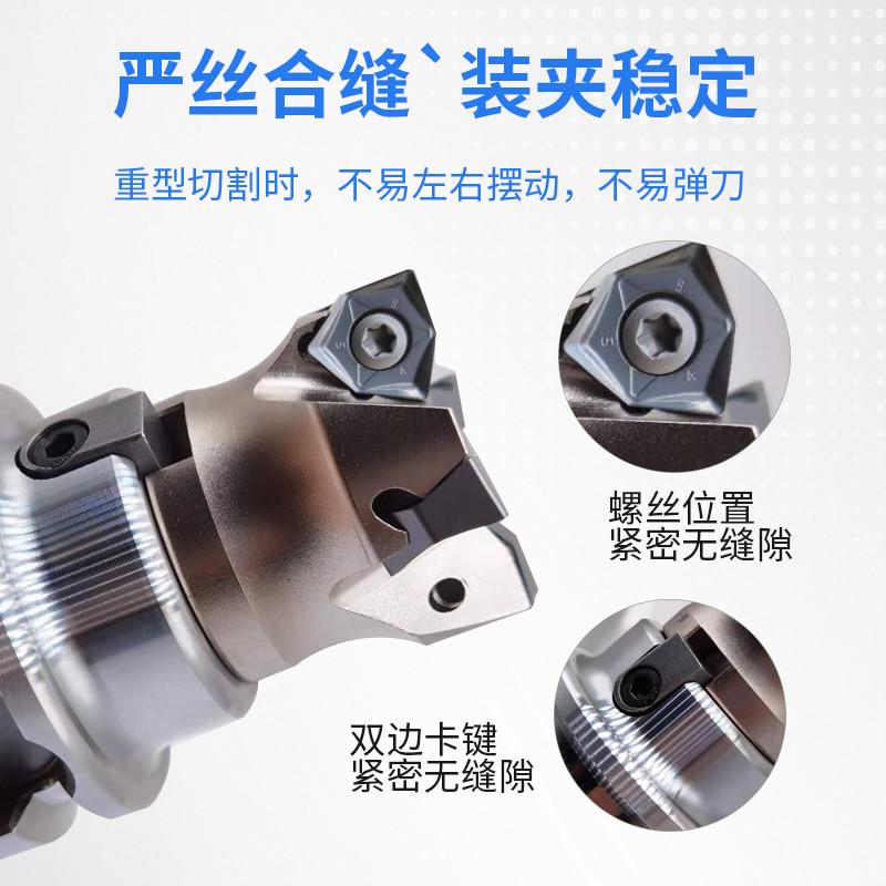 平面型数控刀柄BT50-FMB22-100L加工中心车床铣刀盘连接杆CNC刀具