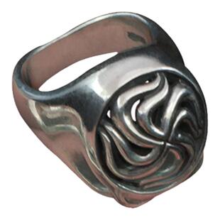 银创高桥吾郎万字花骷髅头戒指s925银鹫见太郎高山隆男女时尚指环