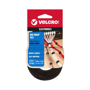 进口超薄魔术贴扎带 VELCRO Brand威扣品牌理线带绑线带 20x1.2cm