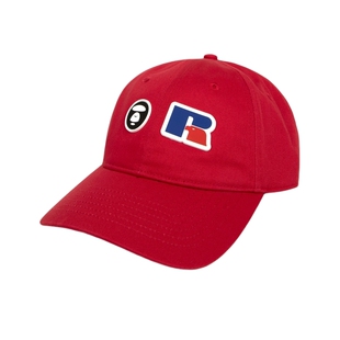 Aape联名RUSSELL配饰猿人字母徽章美式潮流鸭舌帽棒球帽9787XXP