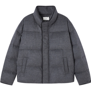 【商场同款】流石男装高端简约短款羽绒服男2025年冬季新款面包服