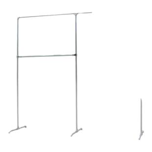 镀锌一寸钢管落地架晒被架挂衣服架子单双杆架水管晾衣架置地衣架