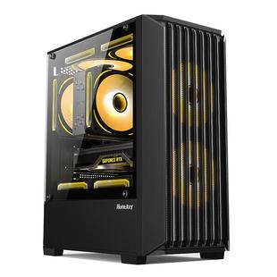 航嘉机箱G63战戟游戏电脑主机台式机360水冷风冷侧透加大MATX板