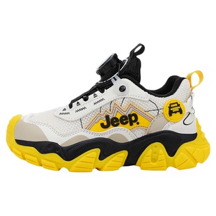 jeep帅气男童鞋子春秋2026新款儿童运动鞋小学生轻便防滑跑步鞋潮
