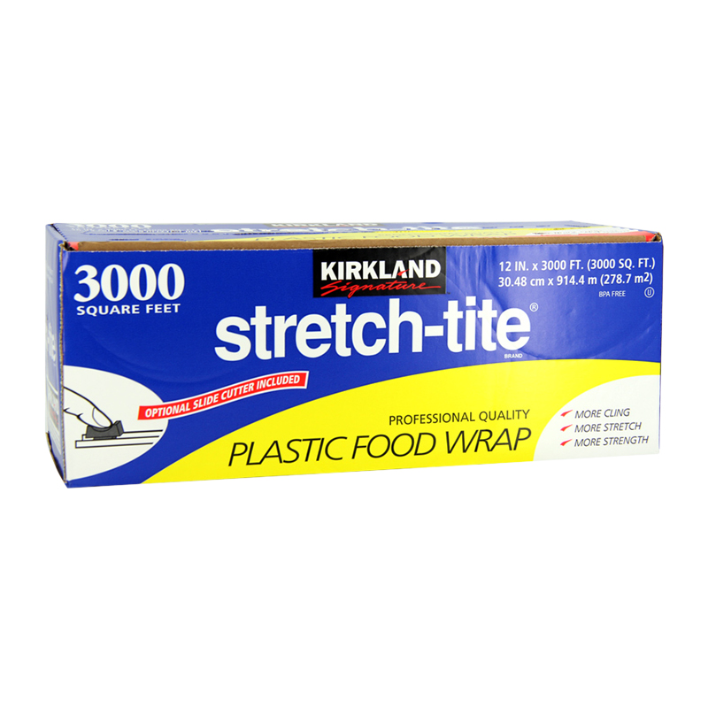 美国costco进口KIRKLAND3000尺保鲜膜914米带切割器STRETCH-TITE