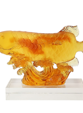 琉璃开业礼品新中式收银台金龙鱼