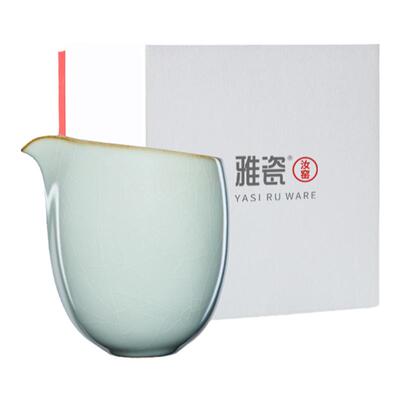 雅瓷汝窑公道杯单个大容量分茶杯