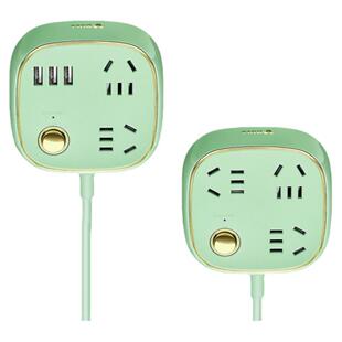 公牛复古插座USB快充排插创意爬墙拖接线板电插板带线5米插排家用