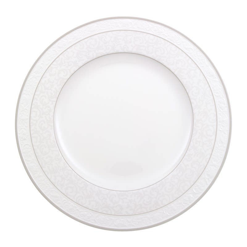 【礼赠优选】villeroyboch德国唯宝灰珍珠骨瓷碗盘餐具套装家用