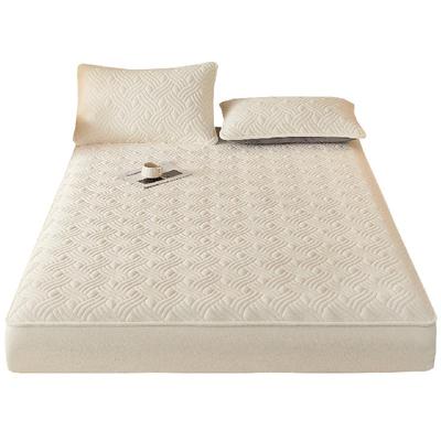 无印良品牛奶绒夹棉床笠罩冬季加绒床罩床垫保护罩2025新款加厚