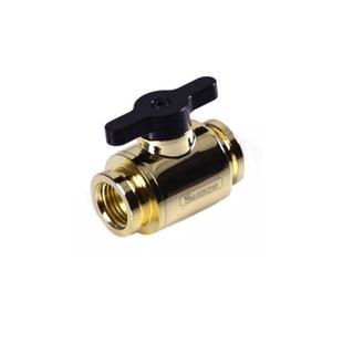 barrow 银/白/黑色MINI铝合金把手双内牙止水球放水阀分体水冷DIY