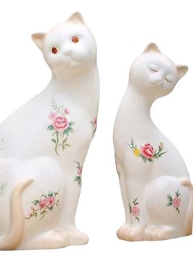 装饰摆件玫瑰小镇陶瓷手工彩绘