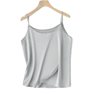 真丝打底吊带内搭背心22姆米重磅弹力缎丝滑光泽感上衣百搭凉爽女