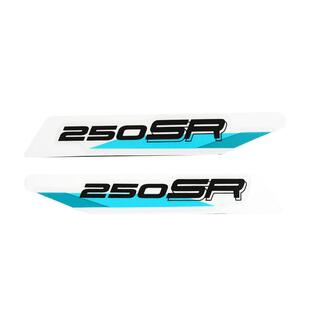 23款250SR前大灯左右护罩贴花外壳护板导流罩贴纸 春风摩托车配件