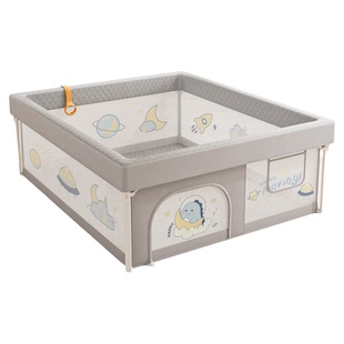 折叠婴儿围栏爬爬垫一体防护栏地上宝宝爬行游戏客厅家室内免安装