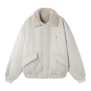 BJHG不计后果棉服男款冬麂皮绒棉衣潮牌美式情侣两面穿夹克外套女