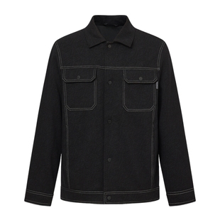 POLOWALK男装外套2025秋季新品时尚潮流翻领休闲通勤男式夹克外套