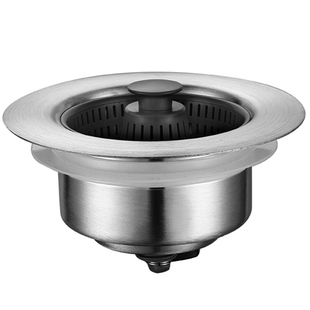 洗菜盆漏水塞厨房大号水槽过滤网洗碗池下水器通用140水槽弹跳芯