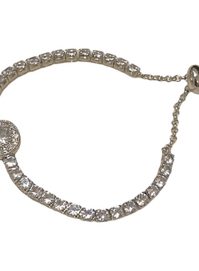 闪亮亮~满钻方块手链女2026年新