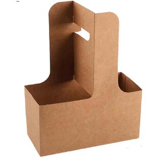 鲜花奶茶手提盒牛皮纸手提花篮送礼物花束插花diy材料三八节花盒