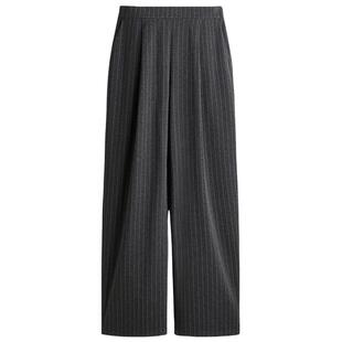 HM女装裤子冬季时尚柔软简约气质潮流阔腿裤1310014