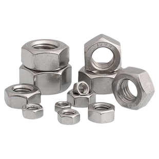 M1M2M3M4M5M6M8M10M12-M36 304不锈钢六角螺母螺帽螺丝帽螺栓帽