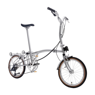 UPLAND阿普兰S7pro折叠自行车便携通勤9速复古16寸男女骑行单车