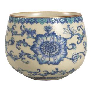 清仓便宜卖70ml汝窑茶杯开片可养金线家用喝茶杯子功夫茶具品茗杯