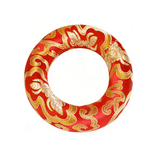 颂钵圈垫尼泊尔手工缝制刺绣颂钵配件钵垫颂钵底垫木鱼垫宫廷国风