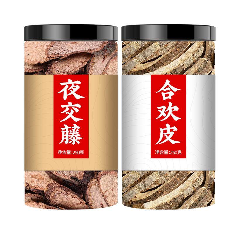 合欢皮夜交藤的作用中药材500g睡眠泡水广东德庆酸枣仁合欢花干花