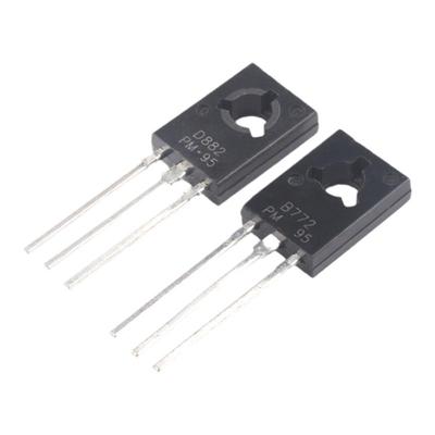 直插/贴片NECB772/D882三极管