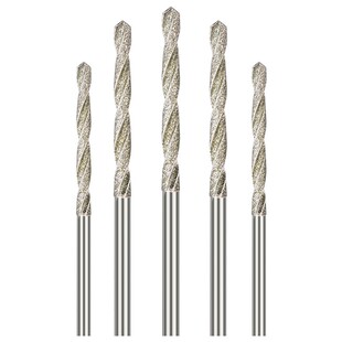 金刚砂麻花钻头翡翠蜜蜡玉石打孔针水晶玻璃打孔金刚石钻头电磨钻