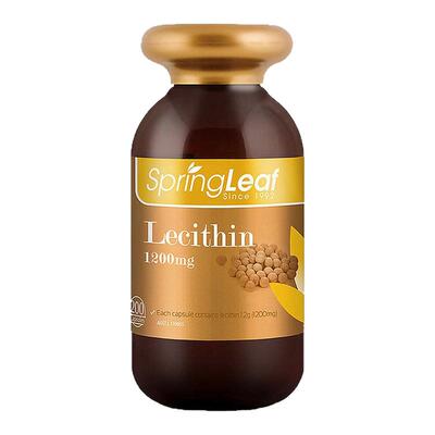 澳大利亚直邮SPRING LEAF绿芙卵磷脂胶囊中老年心脑血管健康200粒