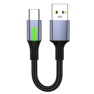 短款0.25/0.5米双type c转lightning车载carplay数据线适用华为苹果iPhone14/17便携短线带指示灯pd快充电线