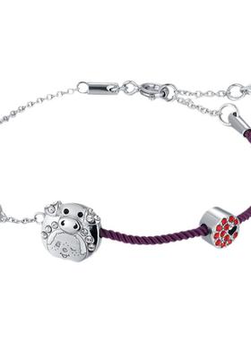 萌趣趣风小猪吊坠手绳