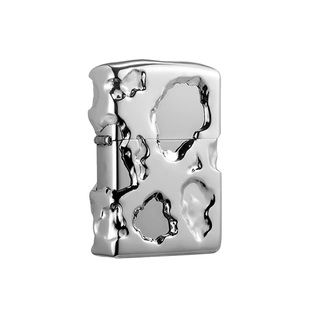 zippo打火机远山石官方正品金属镜面贴章煤油防风告白男士礼物