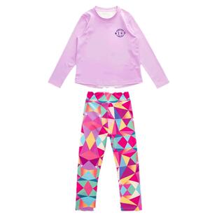 女童春秋套装运动速干衣儿童训练服保暖排汗网球跑步加绒户外健身