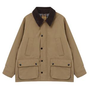 Basic House/百家好2026冬季翻领工装风棉服女士保暖百搭休闲外套